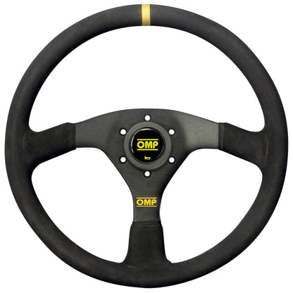 OD/1987/NN OMP VELOCITA 380mm STEERING WHEEL in SUEDE LEATHER & BLACK SPOKES