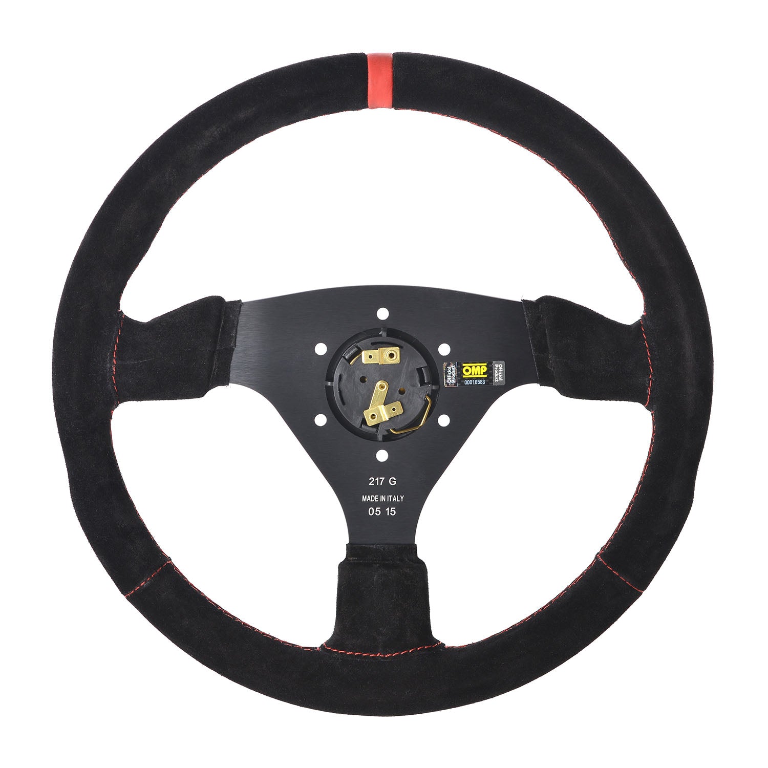 SPECIAL EDITION! OMP TARGA STEERING WHEEL SUEDE LEATHER 330mm RED 