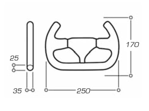 OD/2017/NN VOLANT OMP INDY OPEN RACING 250x170mm MONOPLACE DE COURSE