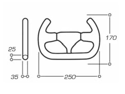 OD/2017/NN VOLANT OMP INDY OPEN RACING 250x170mm MONOPLACE DE COURSE