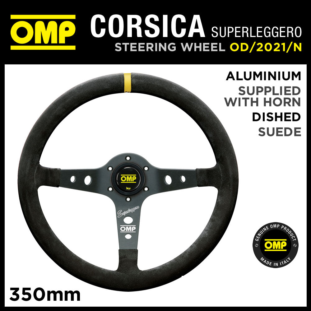 OD/2021/N OMP CORSICA SUPERLEGGERO LENKRAD 350 mm LEICHTGEWICHTIGES ALUMINIUM!