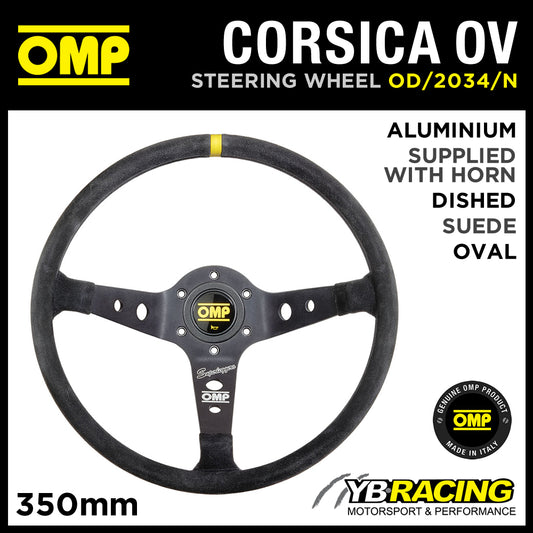 OD/2034/N OMP CORSICA OV SUPERLEGGERO STEERING WHEEL WITH SPECIAL OVAL HANDGRIP!