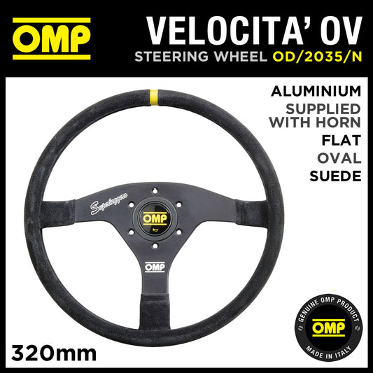 OD/2035/N OMP VELOCITA OV SUPERLEGGERO STEERING WHEEL WITH SPECIAL OVAL HANDGRIP