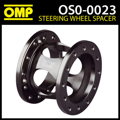 ODC023 OMP Steering Wheel Spacer Black Anodized Aluminium 60mm Fixed Depth