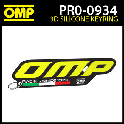 PR934 OMP Racing Schlüsselanhänger 3D Silikon Kartsport Motorsport Fanwear Originalprodukt