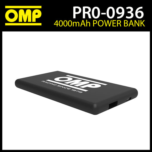 PR936 OMP Racing Karting Power Bank 4000 mAh Akkuladegerät für Telefon und Geräte