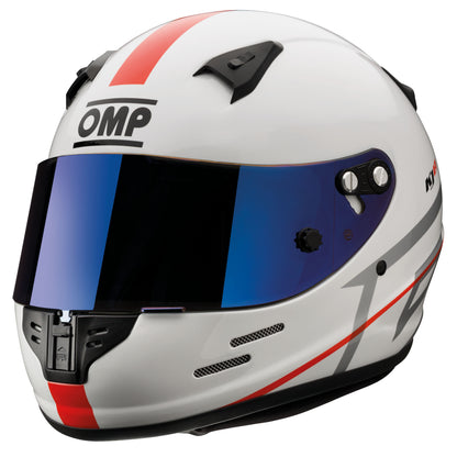 Casque de karting OMP KJ-8 KJ8 EVO de type intégral CMR avec 2 visières