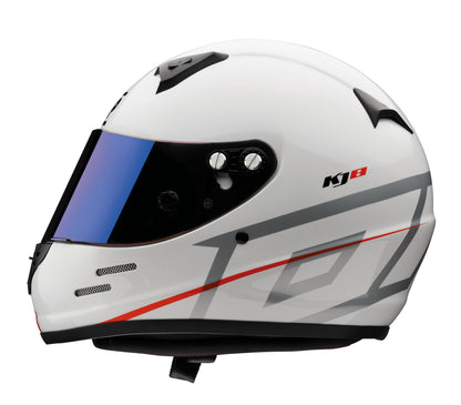 Casque de karting OMP KJ-8 KJ8 EVO de type intégral CMR avec 2 visières