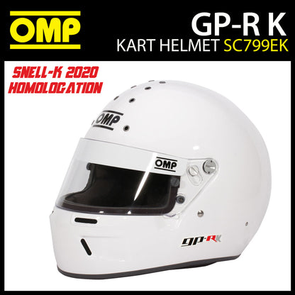 OMP GP-R K Karting Helmet Full Face (Snell-K Spec) Karting Motorsport Racing