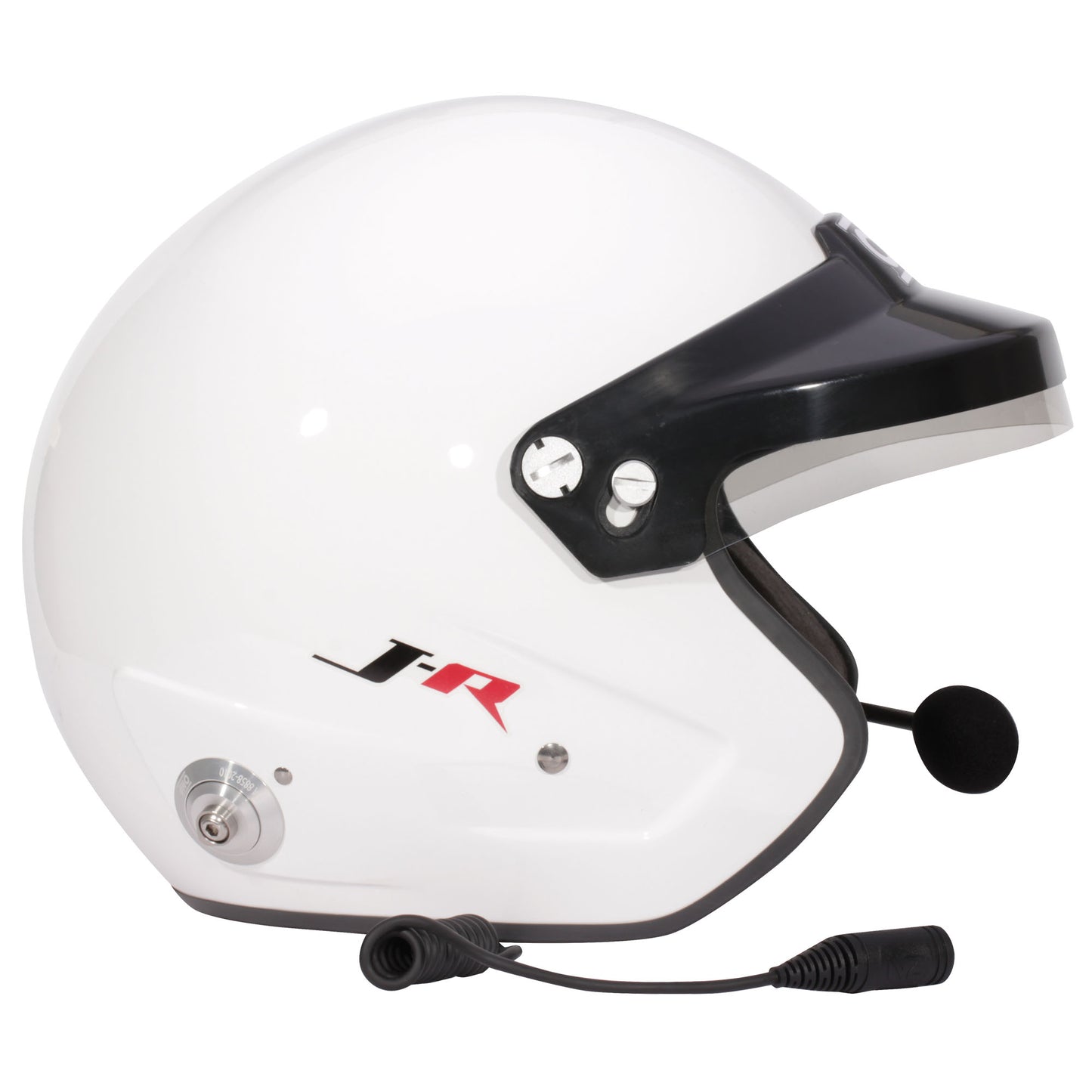 OMP J-Rally Helm Open Face Typ Weiß Hans FIA 8859-2015 Rennen Rallye Motorsport