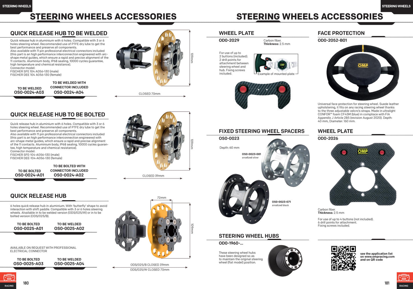 ODC023 OMP Steering Wheel Spacer Black Anodized Aluminium 60mm Fixed Depth