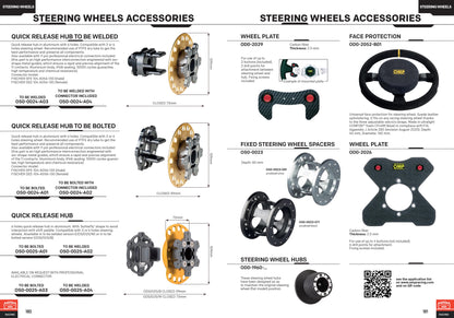 OD/2029 OMP Racing 2 Button Attachment for Steering Wheels Carbon Fibre Material