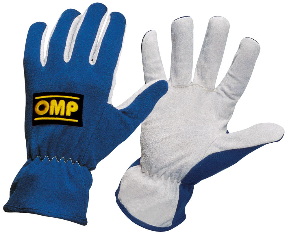 Gants de rallye OMP style court en cuir suédé pour conduite en 3 couleurs