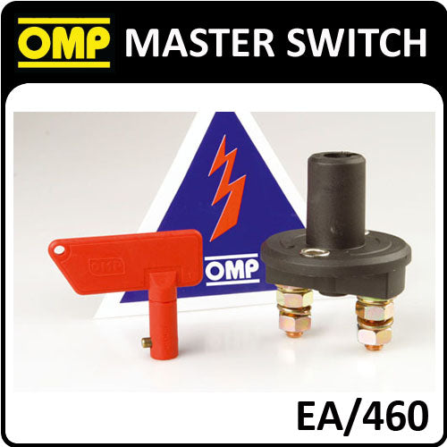 EA/460 OMP MASTER SWITCH 2 POLE TO DISCONNECT BATTERY - FIA APPROVED FOR RACING!