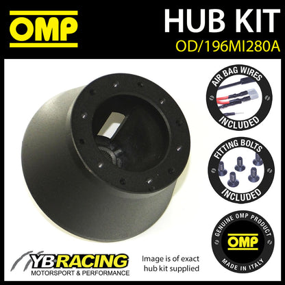 OMP Lenkradnaben-Boss-Kit für MITSUBISHI LANCER EVO 8 (ZENTRALE SCHRAUBE) 04-06