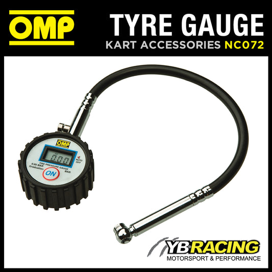 NC/072 OMP Karting Digital Tyre Pressure Gauge 0.6 Class