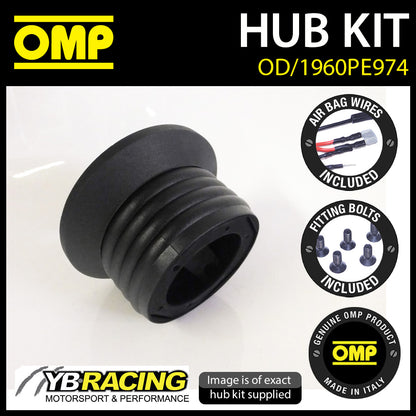 OMP Steering Wheel Hub Boss Kit fits PEUGEOT 208 ALL MODELS 2012- [OD/1960PE974]