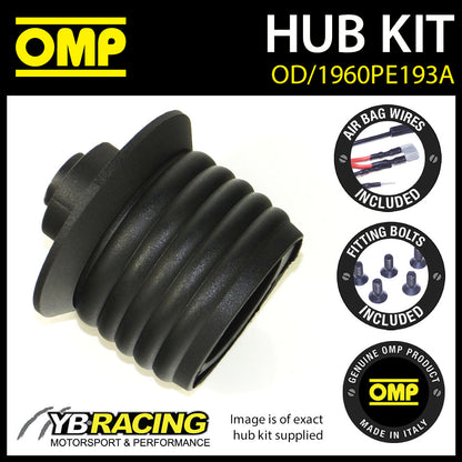 OMP Steering Wheel Hub Boss Kit fits PEUGEOT 206 GT GTI HDI 98-03 [OD/1960PE193A]