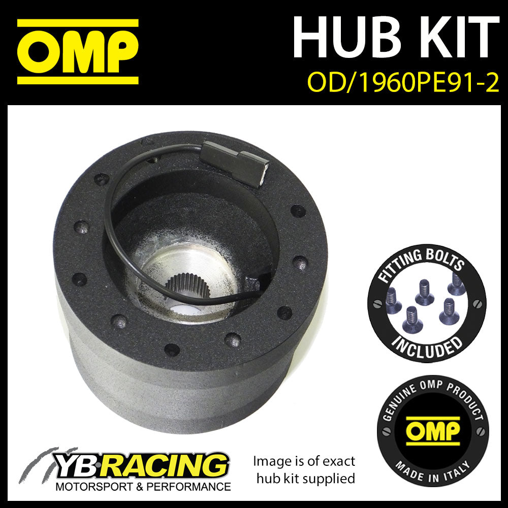 OMP Steering Wheel Hub Boss Kit fits PEUGEOT 406 3.0 V6 95-99 [OD/1960PE91-2]