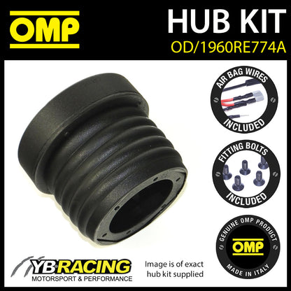 OMP Steering Wheel Hub Boss Kit fits RENAULT MEGANE SCENIC 97-03 [OD/1960RE774A]