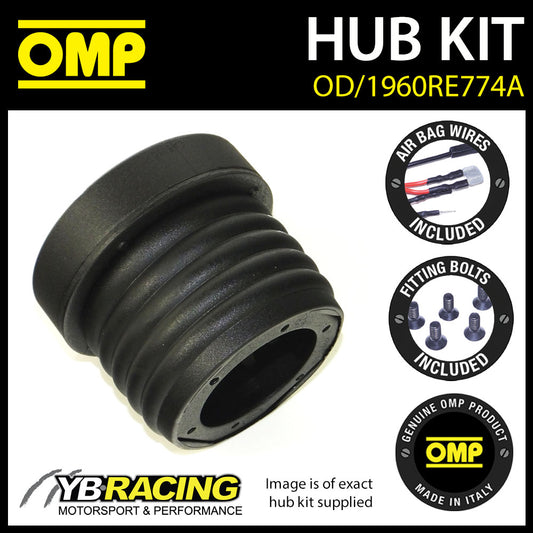 OMP Steering Wheel Hub Boss Kit fits RENAULT LAGUNA ALL 98-07 [OD/1960RE774A]