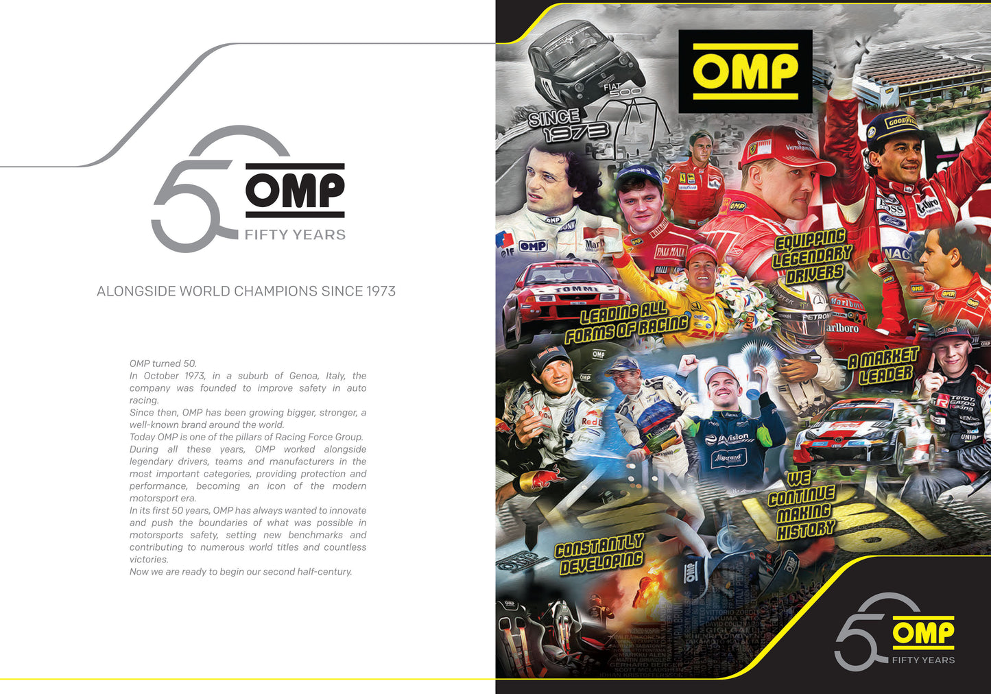OD/1979/N OMP WRC STEERING WHEEL MID-DEPTH 350mm BLACK SUEDE LEATHER GENUINE OMP